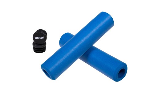 Ruby silicone handlebar grips