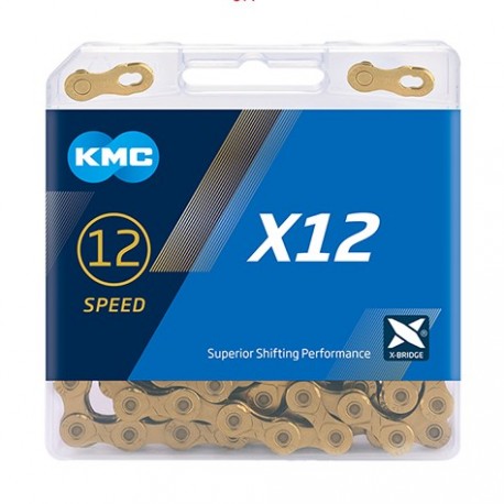 KMC X12 Ti-N gold 12 speed - Summit Bikes
