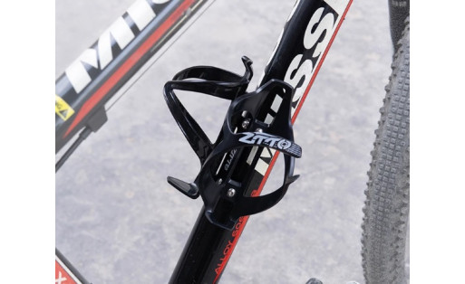 double bottle cage bracket - black