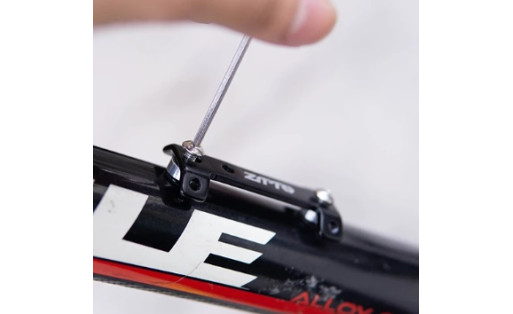 double bottle cage bracket - black