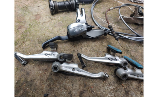 Shimano XTR M960 3x9 vintage groupset - excl v-brakes