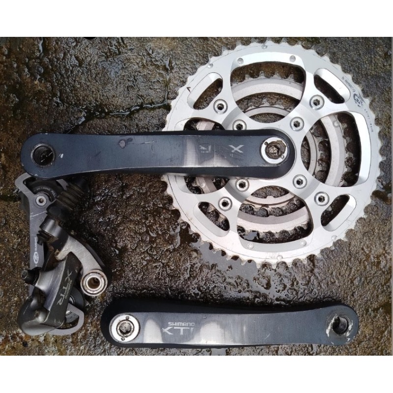 Shimano M952 XTR crank and derailleur