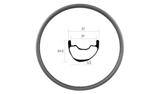 33mm carbon graphene 29er rim 28h