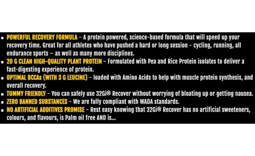 32Gi Recover Protein Carb Recovery Drink 720g - vanilla