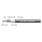 Jagwire gear housing black 4mm - per meter